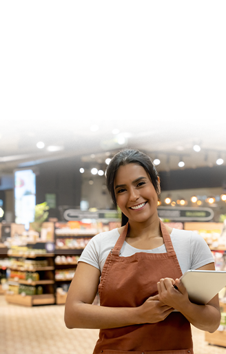 Small Business Owner Using Internet Services